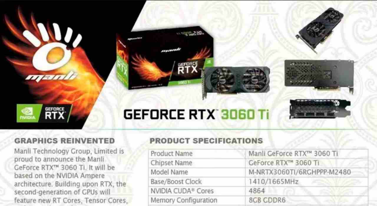 Caratteristiche Nvidia RTX 3060 Ti