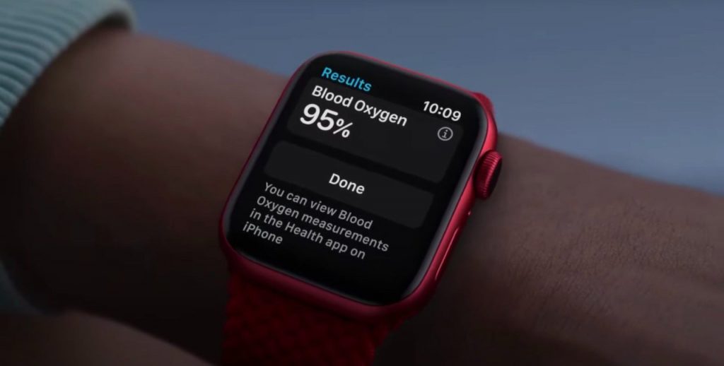 Apple Watch Series 6 con misurazione ossigeno