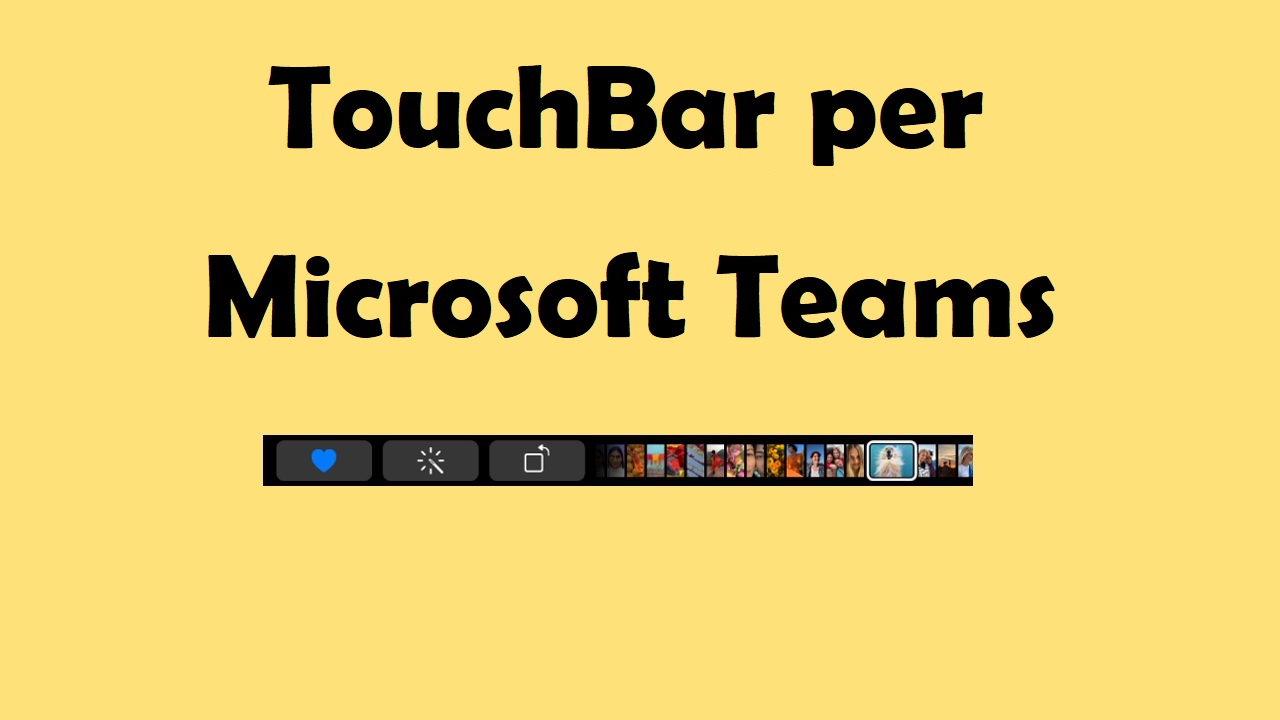 Teams su TouchBar