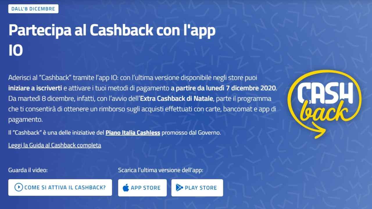 Cashback di Stato