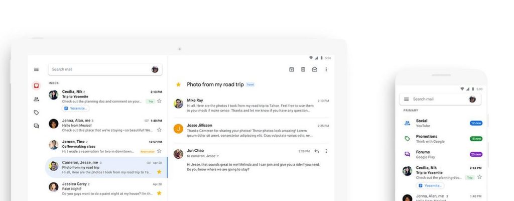 Gmail Chat Meet smart features