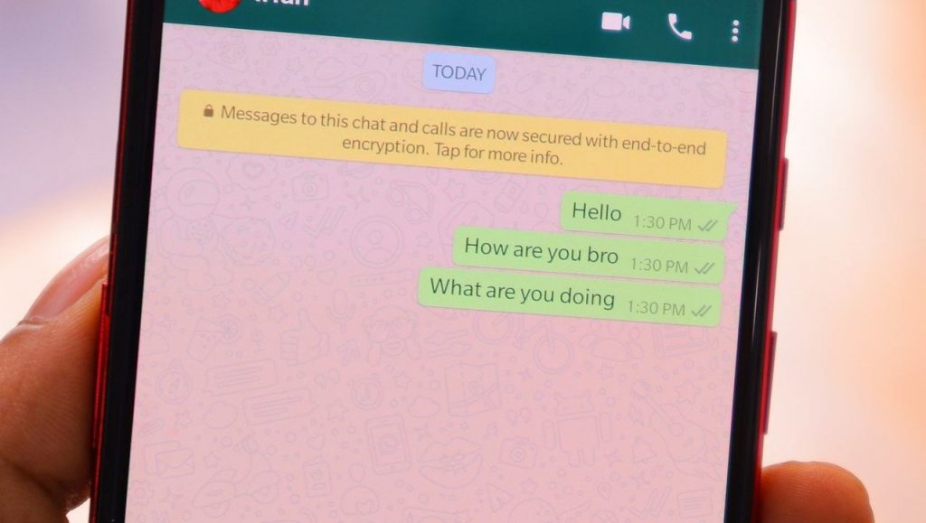 whatsapp self chat screen