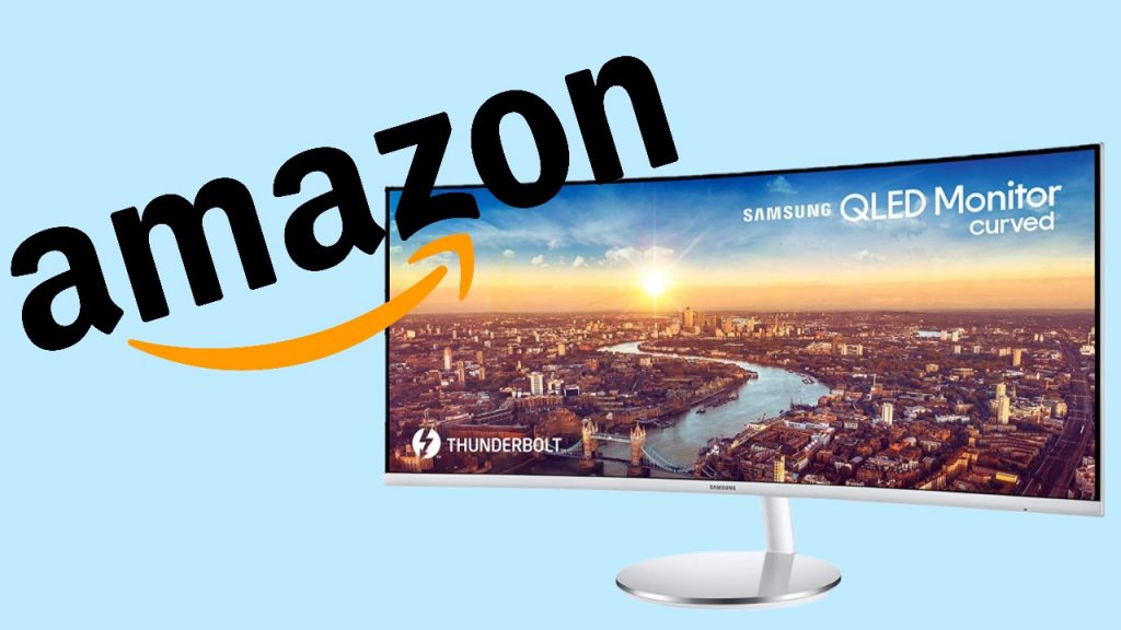 Offerta Amazon monitor curvo