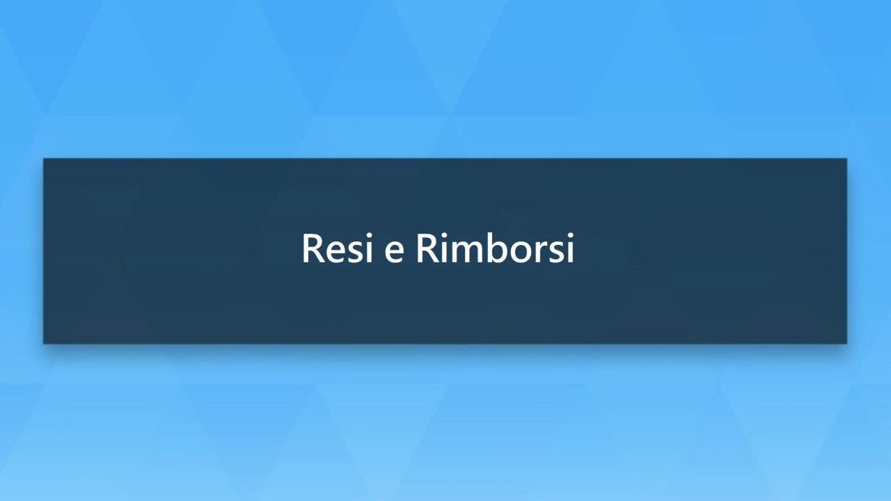 Resi e Rimborsi 