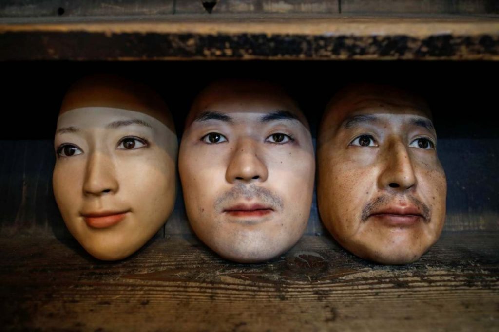Le maschere di Okawara (Foto NY Post)