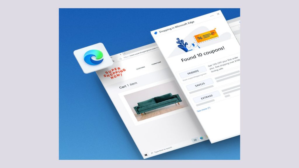 Microsoft Edge, focus sull'e-commerce