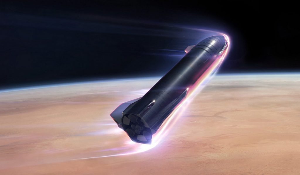 SpaceX atterraggio fallito render
