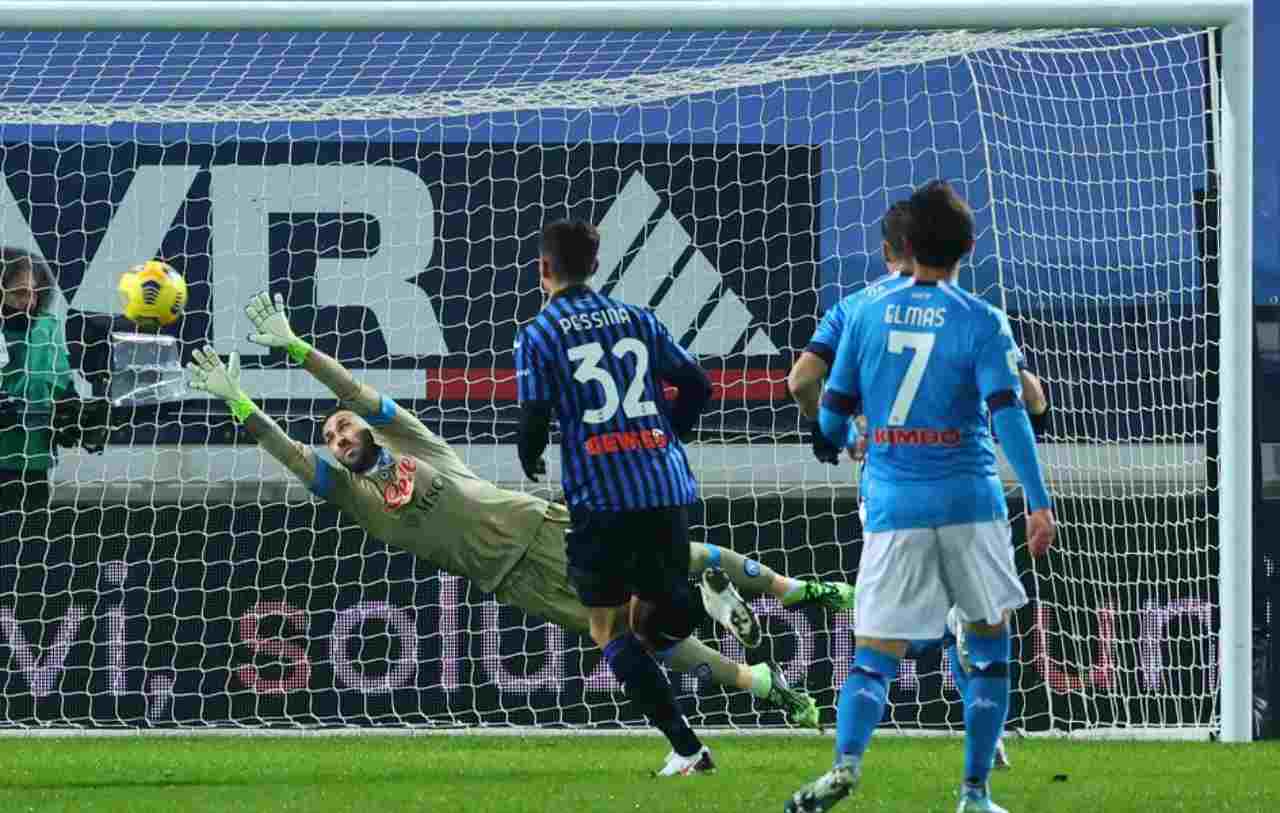 Atalanta-Napoli (Foto Rai)