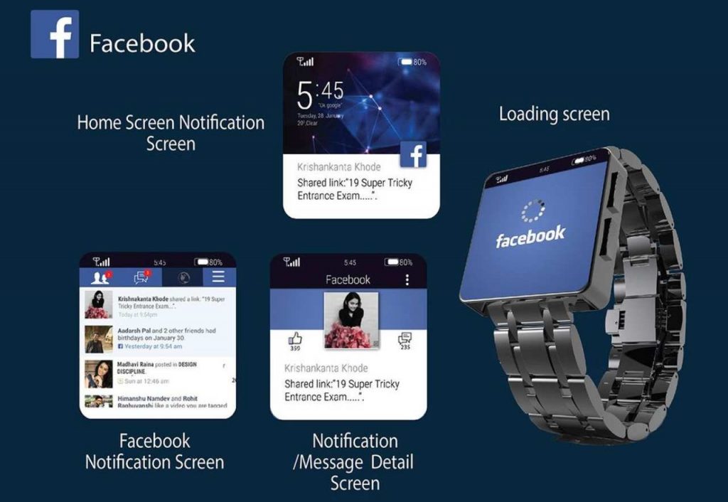 Facebook smarwatch (Foto Techeblog)