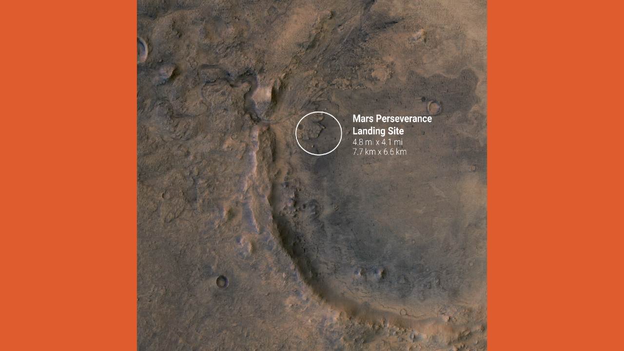 mars 2020 perseverance Veduta aerea di Jezero (image from mars.nasa.gov)