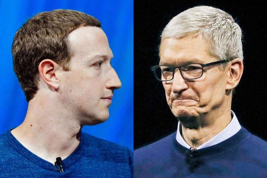 Zuckerberg e Cook, Facebook vs Apple (Slate.com)