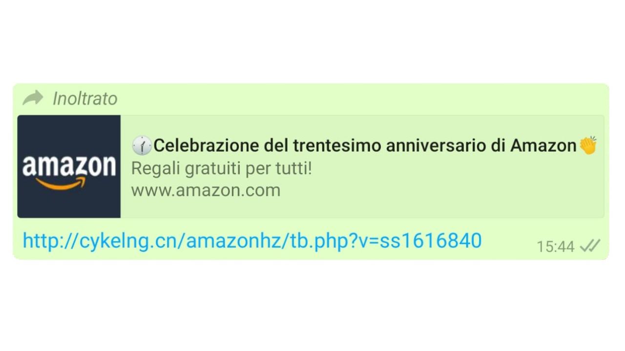 Bufala Anniversario Amazon