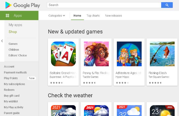 Google Play Store (Image from play.google.com store)