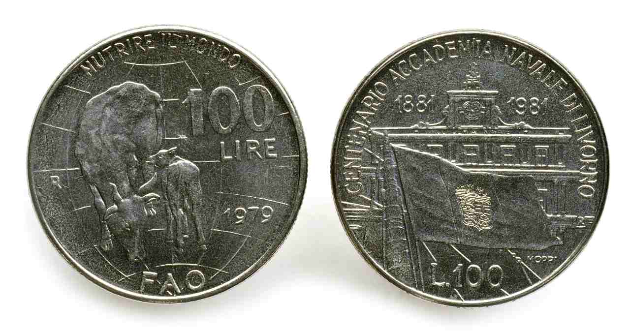 Moneta da 100 lire (Adobe Stock) 