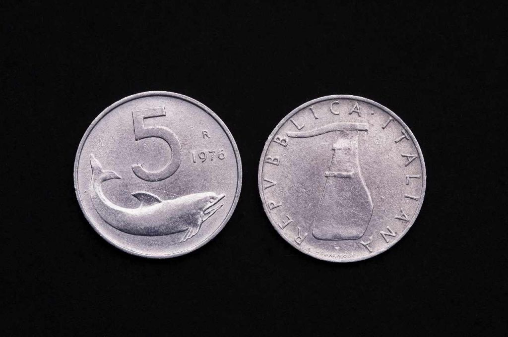 Moneta da 5 lire del 1976 (Adobe Stock)
