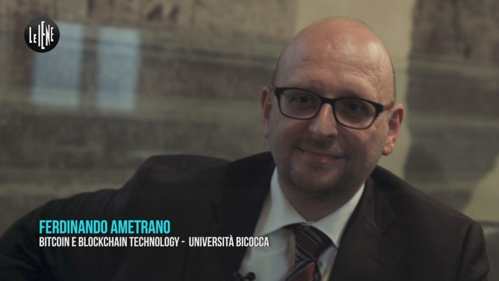 Ferdinando Ametrano esperto di Bitcoin (Foto Le Iene)