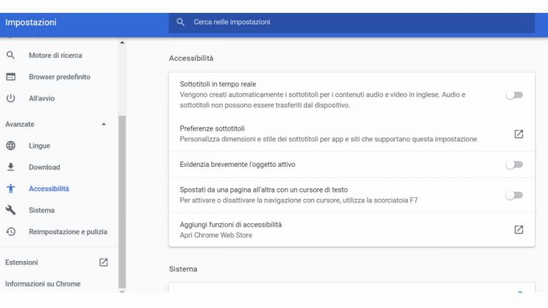 Apri E Configura Chrome Per Attivare L'opzione