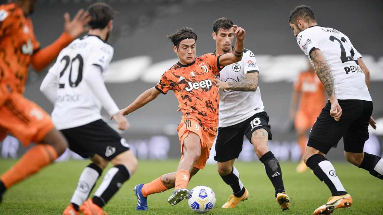 Juventus-Spezia sul digitale terrestre (Foto Eurosport)