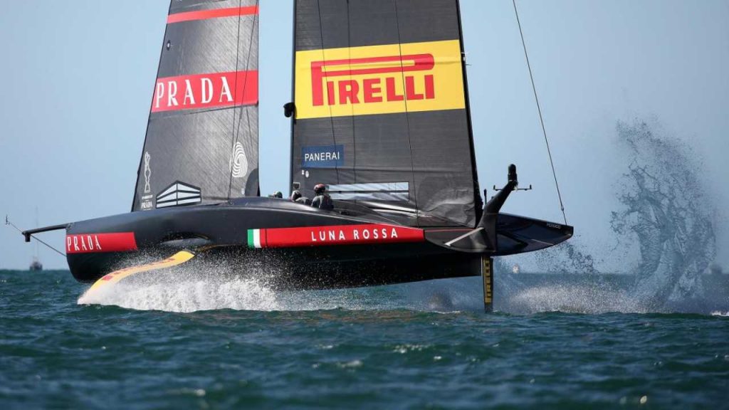 Luna Rossa vs New Zealand (Foto Eurosport)