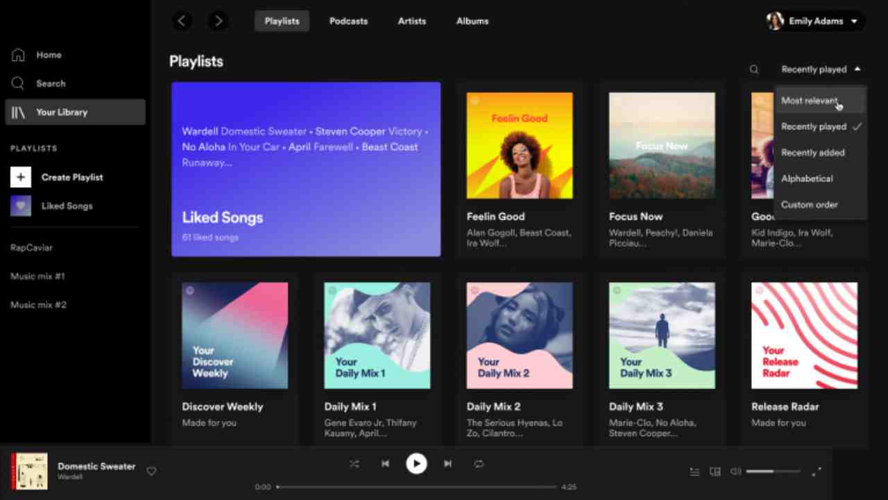 Spotify, nuova interfaccia