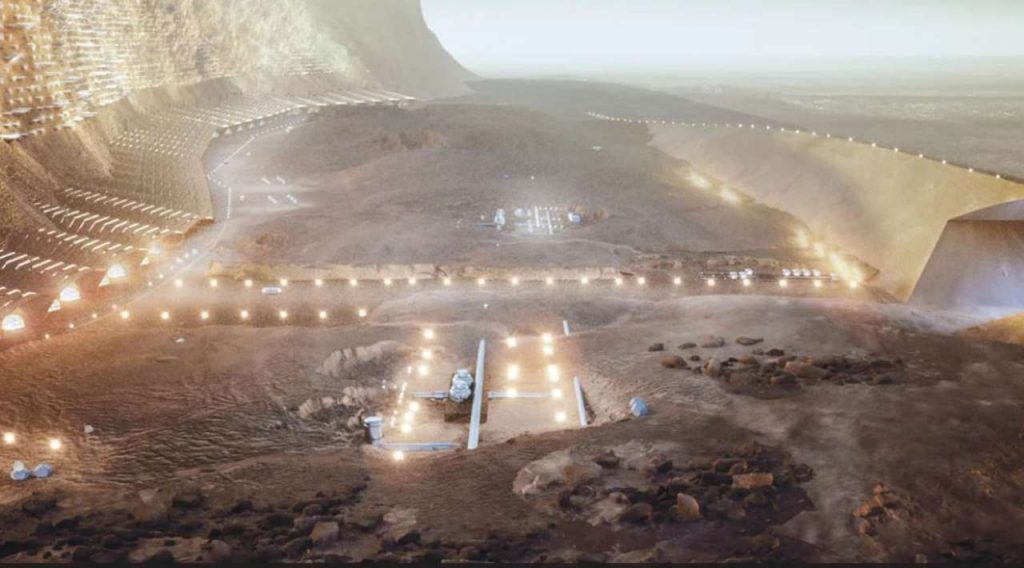Nuwa, prima città su Marte (Foto Abiboo.com)