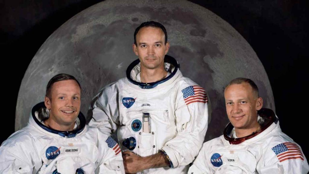 I tre astronauti dell'Apollo 11