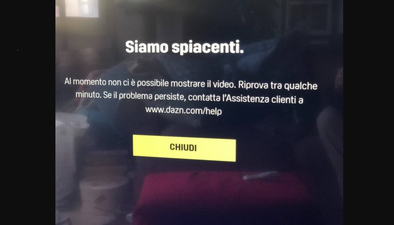 DAZN non funziona