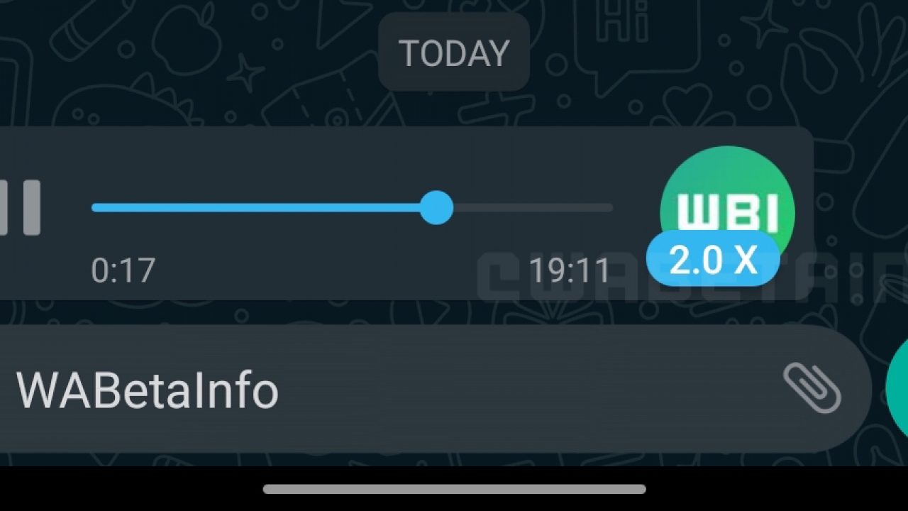 WhatsApp velocizza l'ascolto dei vocali