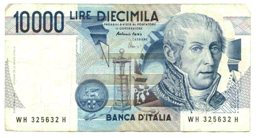 Il fronte delle 10.000 lire Alessandro Volta (Adobe Stock)