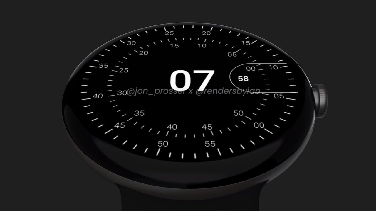 Render 1 dello smartwatch Google