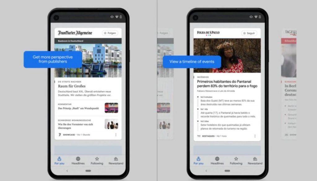 Google News Showcase (Foto ufficiale Google)