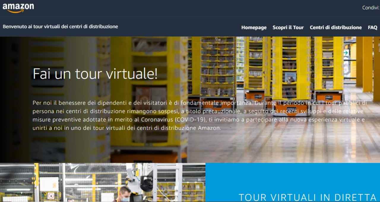 Al via i tour virtuali di Amazon