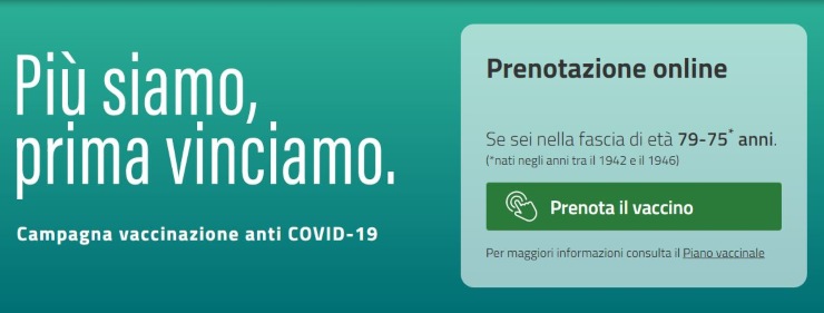 Vaccino covid Lombardia (Il sito ufficiale)