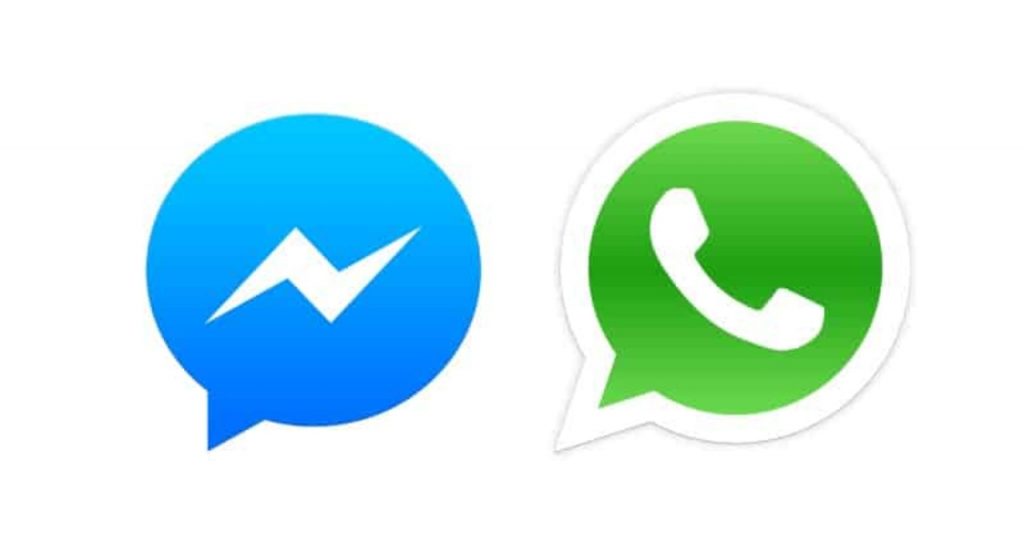 WhatsApp e Messenger, i due loghi