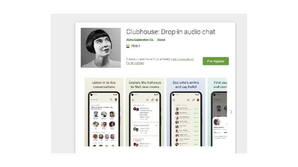 Clubhouse gira ora su Android Google Play Store