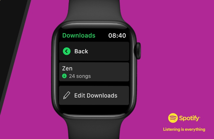 apple watch spotify