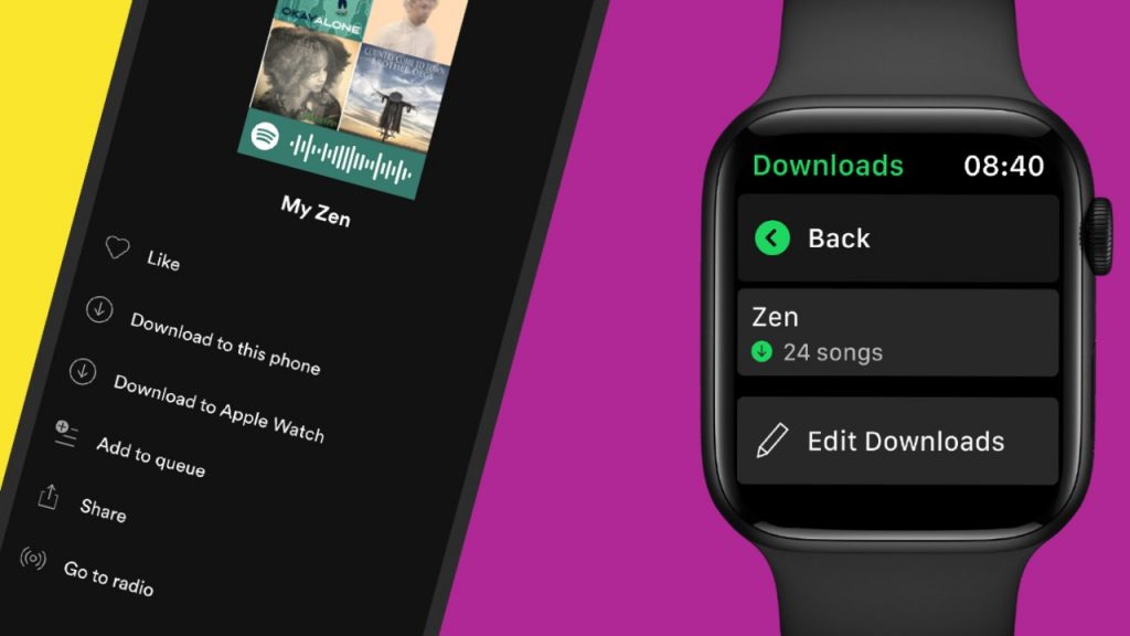 apple watch spotify