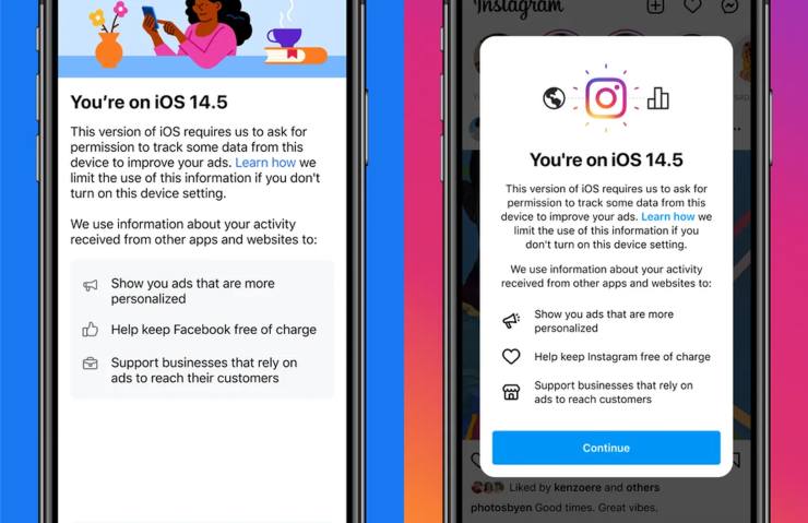 facebook instagram iOS, La nota di FB e Instagram agli utenti iOS