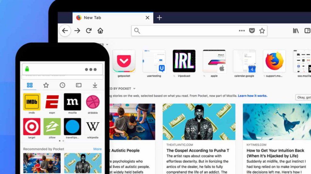 Firefox per desktop e mobile