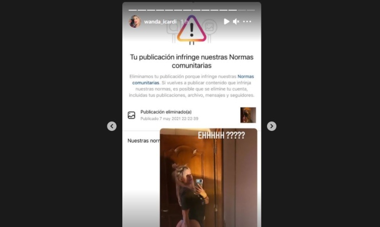 Wanda Nara (Stories Instagram)