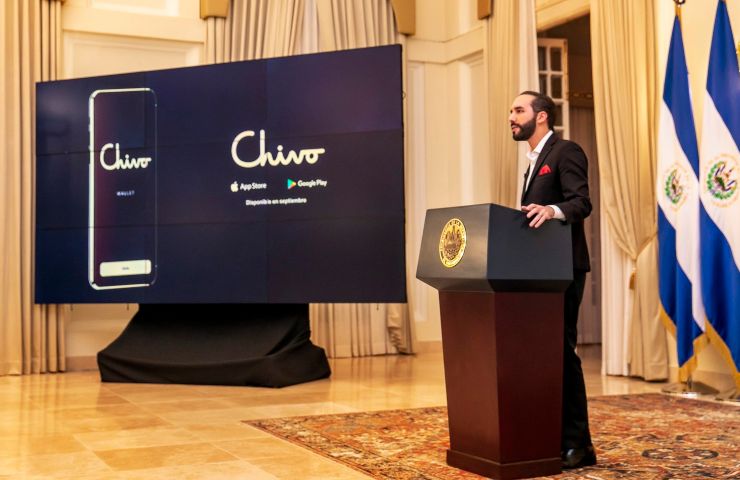 Bitcoin, il presidente Bukele alla presentazione di Chivo (twitter.com/PresidenciaSV)