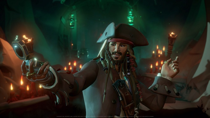 Jack Sparrow sbarca in Sea of Thieves