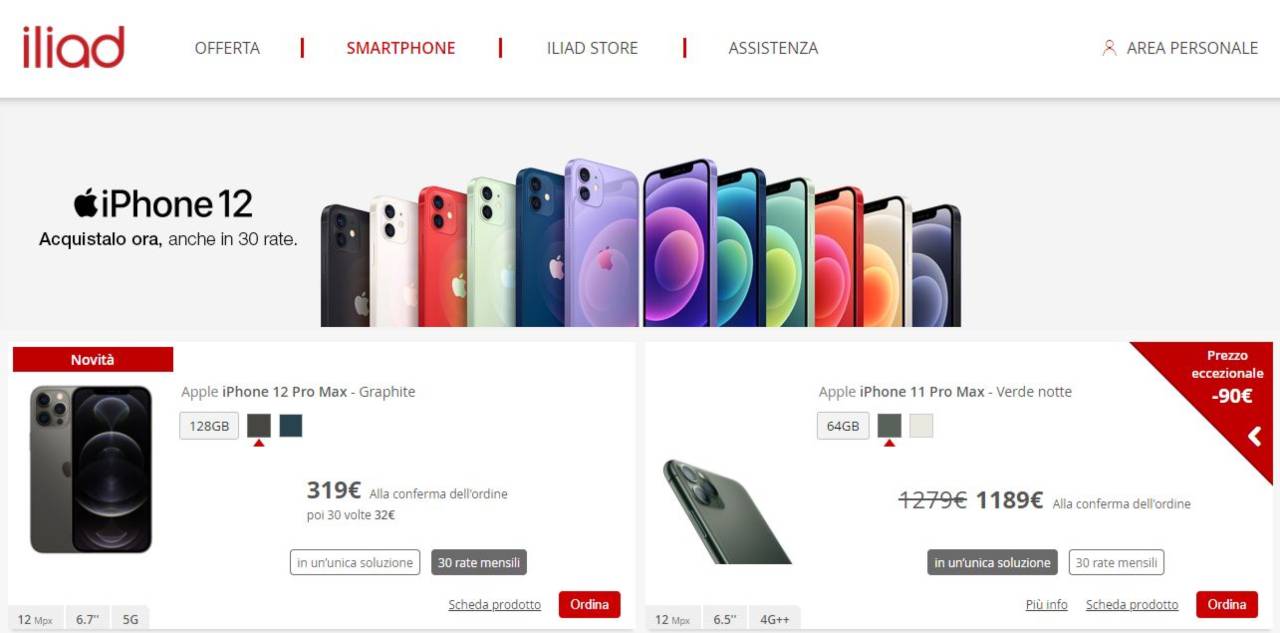 Offerte Iliad per iPhone