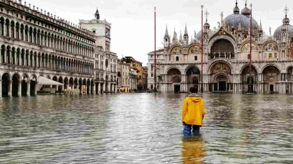 Venezia e il preoccupante studio sul clima (Foto Rai)