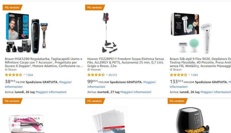 Amazon Warehouse, sette giorni di sconto