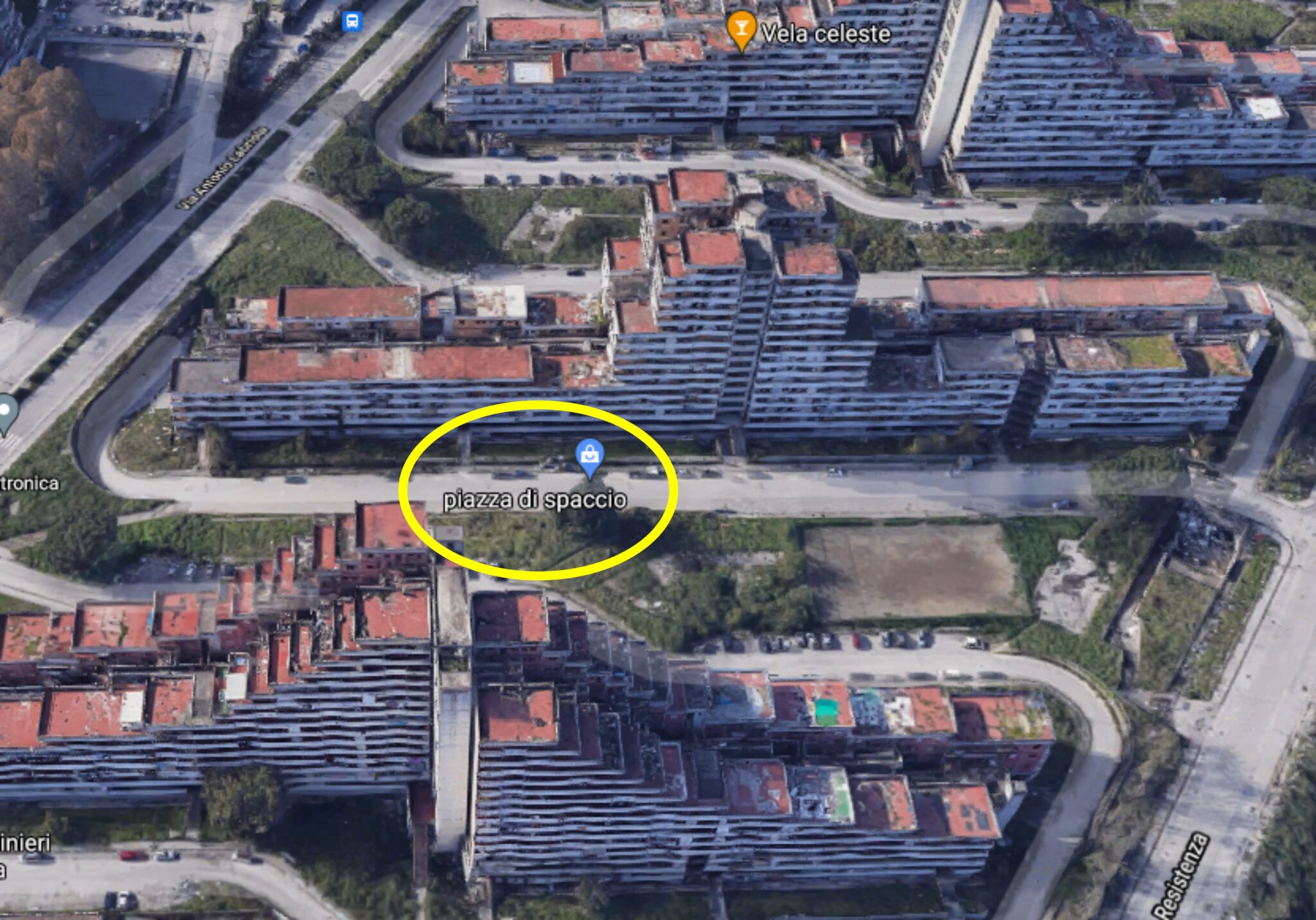 Su Google Maps sono presenti le zone di spaccio della droga