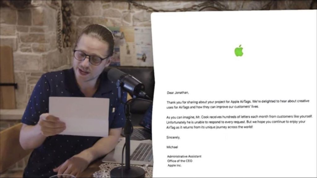 Youtuber manda AirtTag ad Apple (Foto MegaLag)