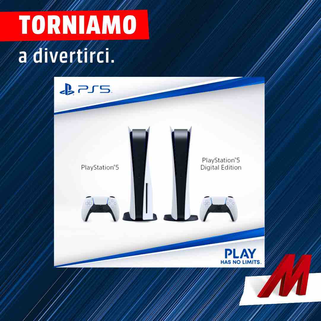 PS5 nuove disponibilità da Mediaworld