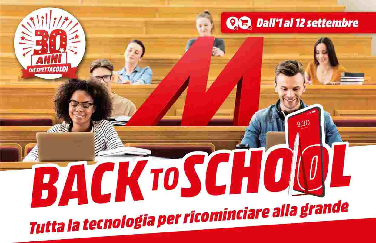 Volantino Mediaworld back to school