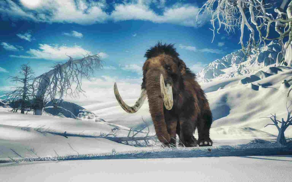 Il mammut lanoso, estinto milioni di anni fa (Getty Images)
